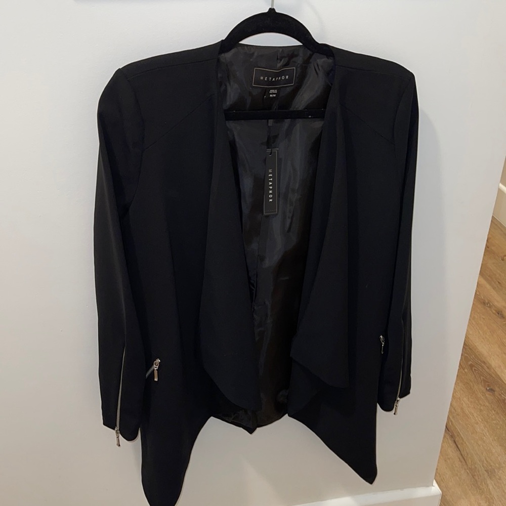 New with Tags. Metaphor Black Blazer size M